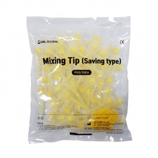 절약형 옐로우 믹싱팁 (Mixing Tip Saving type) [50ea] + 오랄팁 [25ea]